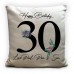 Linen Birthday Cushion Cover