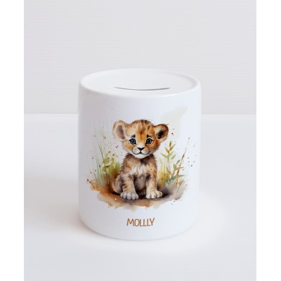 Baby Safari Animal Money box - Personalised