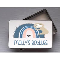 Personalised Rainbow Bobbles tin Personalised Rainbow Bobbles tin