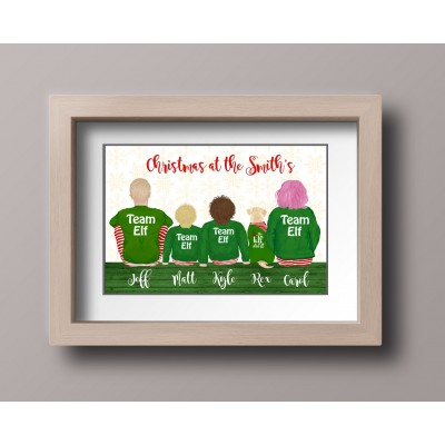 Christmas at the Your surname - PRINT ONLY Christmas at the Your surname - PRINT ONLY