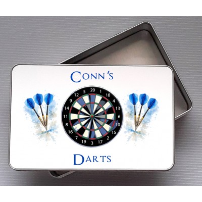 Darts Tin Personalised with a name