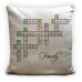 Personalised Family Names Crossword Puzzle Linen Cushion Cover Personalised Family Names Crossword Puzzle Linen Cushion Cover