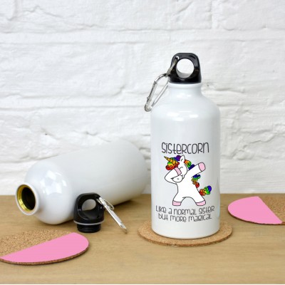 Sistercorn dabbing unicorn bottle