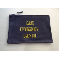Dad's Emergency Baby Kit zipped bag