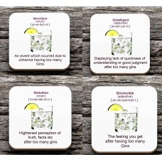Personalised Gin Lover's Coasters
