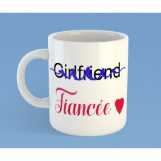 Engagement Girlfriend to Fiancee mug
