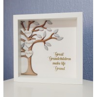 Great grandchildren make life great tree frame