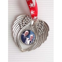 Personalised photo angel wings decoration
