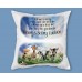 Kids book pocket cushion cover - personalised