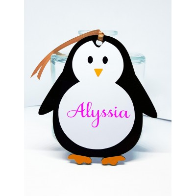 Personalised Penguin Tree Decoration