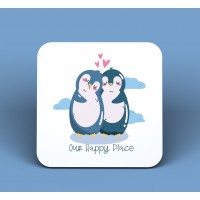 Penguin coaster - housewarming gift