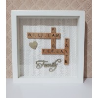 Family Scrabble Frame