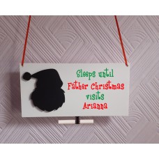 Father Christmas countdown plaque