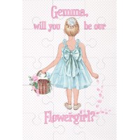 Flower Girl Jigsaw - personalised Flower Girl Jigsaw - personalised