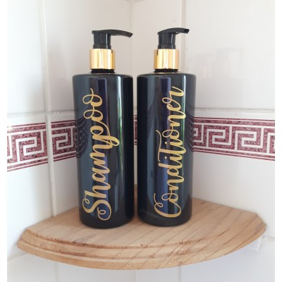 Reusable refillable toiletry pump bottles