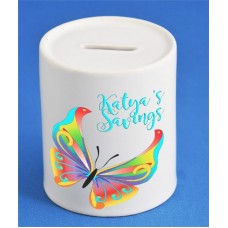 Personalised Butterfly moneybox