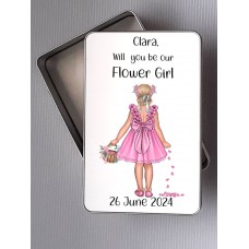 Flower Girl Keepsake Tin - Personalised