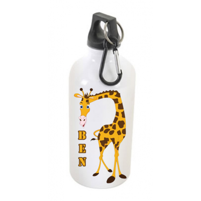 Personalised Giraffe drinks bottle