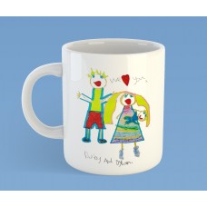 Child's own drawing mug, 
