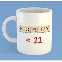 Birthday Scrabble mug