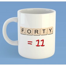 Birthday Scrabble mug