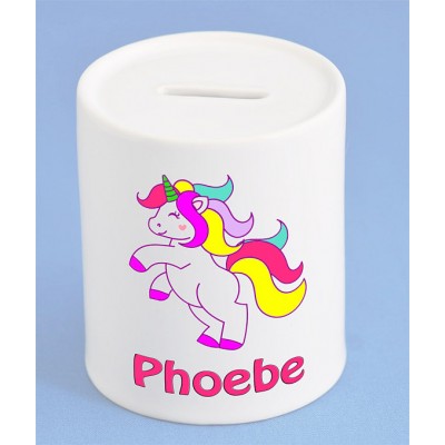 Personalised Unicorn moneybox