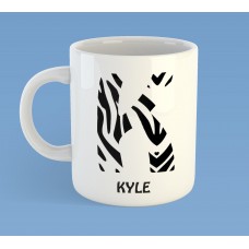 Animal print personalised mug
